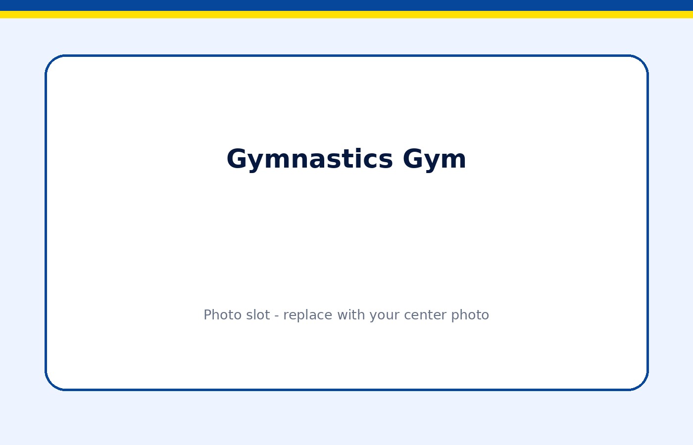 Gymnastics Gym